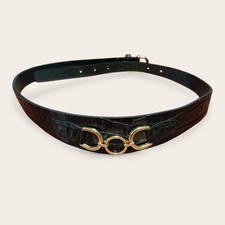 Cintura ZARA nera in rilievo