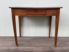 Antico Tavolino Primi ‘900 Scrittoio In Legno Di Abete Con Cassetto