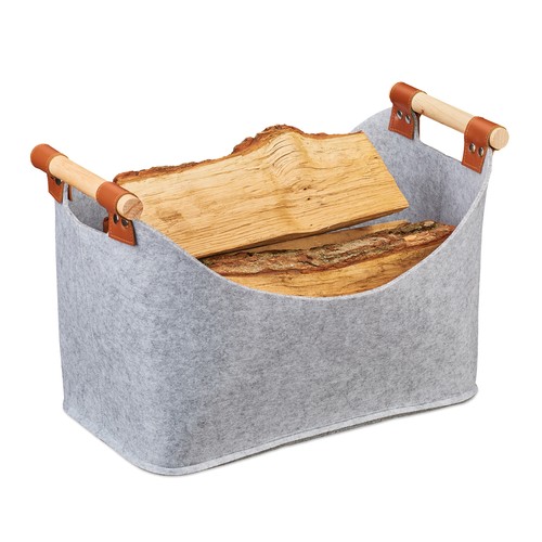 Borsa feltro cesto di - in,