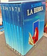 BIBBIA A FUMETTI  COMPLETA 8 VOLUMI CARTONATI - ED. PAOLINE 1987 CON CONTENITORE