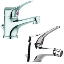 Kit Miscelatore Bidet Lavabo Cromato Bagno Rubinetto Cartuccia Piletta Serie Sei