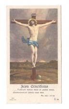 JESU CRUCIFIXUS EGIM C. 23 SANTINO HOLY CARD IMAGE PIEUSE HEILIGE KARTE