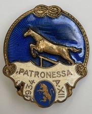 Distintivo Concorso Ippico Torino 1934 Patronessa Cavalli Ippica Equitazione