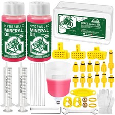 JEDWKFA 36pcs Kit Spurgo Freni per Shimano, Kit Spurgo Freni MTB, Compreso Il Li