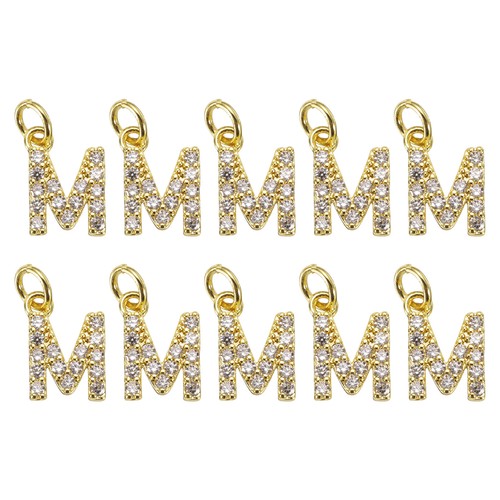 Pezzi charm lettera - charm, strass
