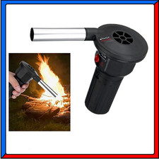Soffiatore Elettrico per Barbecue BBQ Fornello Camino Accendifuoco a Batteria