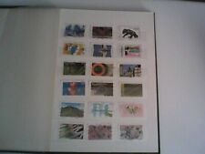 ALBUM VERDE 4  PAGINE FRANCOBOLLI FRANCIA RECENTI AUTOADESIVI USATI