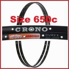 NOS AMBROSIO FORMULA 20 CRONO CERCHI 26" 650c 32H anni 70 VINTAGE TUBOLARE BICI DA STRADA 80