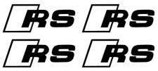 4 adesivi pinza freno Audi RS