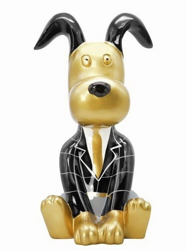 Cane snoopy oro statua - oro,
