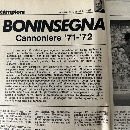 Boninsegna cannoniere inter - cannoniere, in