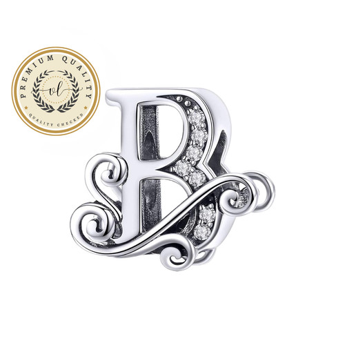 Charm lettera calligrafico - lettera, b