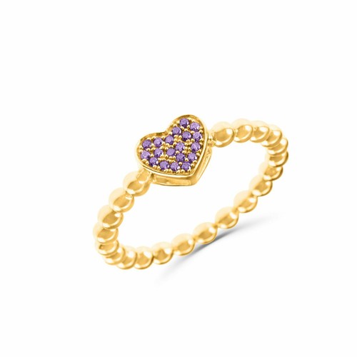 Anello cuore pallini - cuore, e