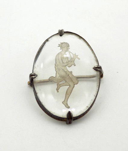 Antica spilla intaglio - , vetro