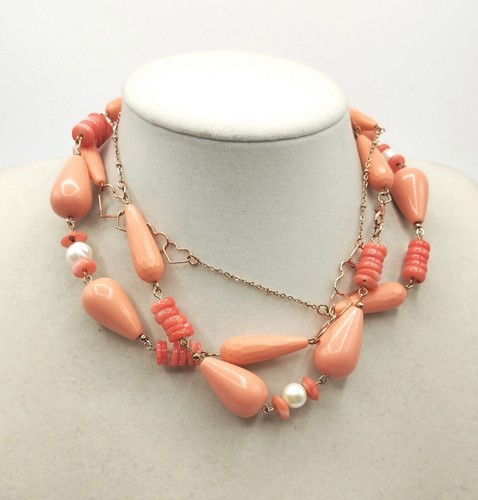 Collana corallo rosato - corallo,