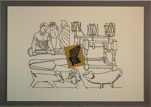 Pozzati acquaforte - c.pozzati,