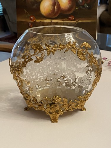 Antique french ormolu - french, itched