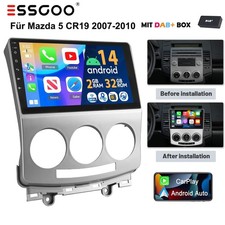 Per Mazda 5 CR19 2005-2010 Carplay Android 14.0 Autoradio BT GPS Navi 2+32G DAB+