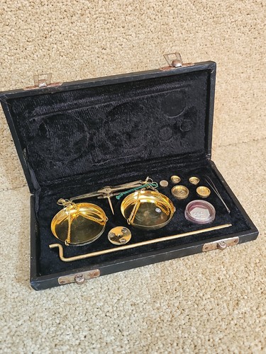 Brass weighing scale balance - weighing,