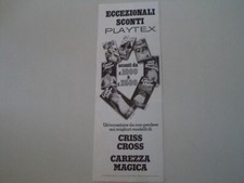 advertising Pubblicità 1979 REGGISENI PLAYTEX CRISS-CROSS - CAREZZA MAGICA
