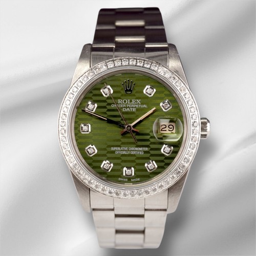 Rolex data 34mm donna 5ct - rolex, 1.5ct