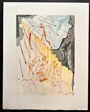Salvador Dalì - Xilografia originale - Illustrazione Divina commedia 1963