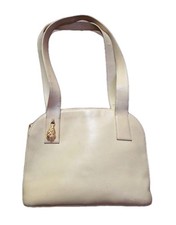 Didier Lamarthe Borsa Vintage In Pelle Colore Crema