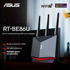 ASUS Router RT-BE86U Router WIFI 7 GAMING - CPU 2.6 DUAL BAND 6800 Mbps