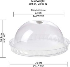 Porta Dolci, Campana per Torta Marca Omada Design - piatto dolci da 36 cm 