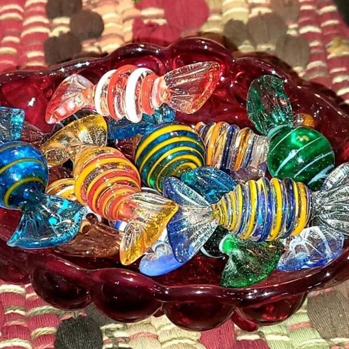 Caramelle vetro murano - di,