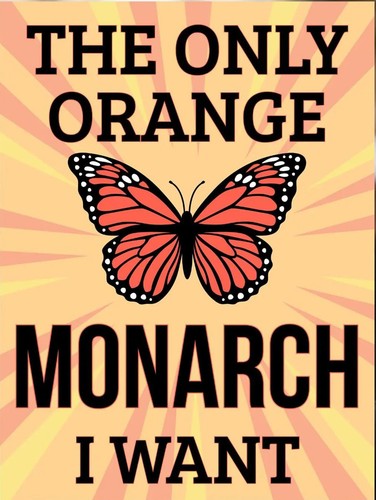 Poster monarca arancione - poster,