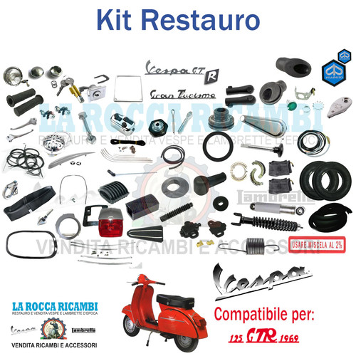 Kit restauro vespa 125 gtr - vespa,