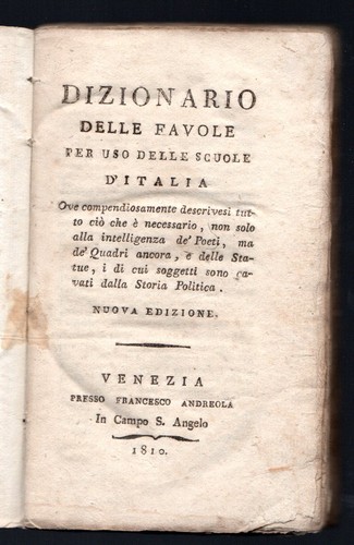 Dizionario delle favole per