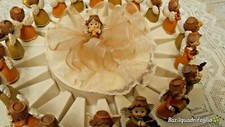 TORTA BOMBONIERA COMUNIONE BATTESIMO DA 20 FETTE CON BELLISSIMI ANGELI MUSICISTI