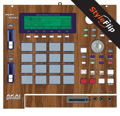Akai mpc 1000 skin wood - |,