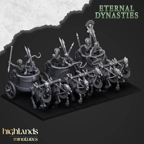 Ancient skeletal chariots - ancient,