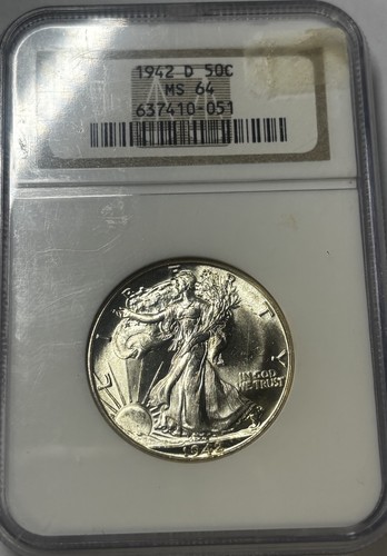1942 walking liberty - 1942, d