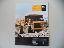 - CATALOGO DEPLIANT BROCHURE CAT CATERPILLAR DUMPER FUORISTRADA 773D 773 D -1995