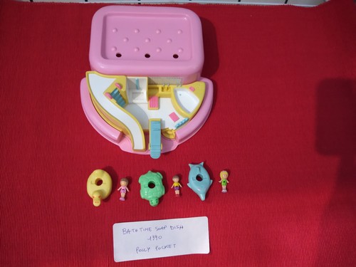 Completo polly pocket - polly, bathtime