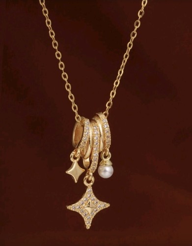 Collana ciondolo stella e - ciondolo,