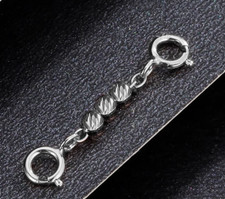 Perline in oro bianco puro 18