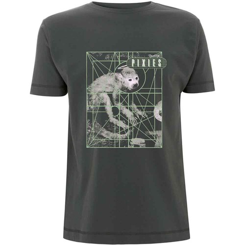 Pixies monkey grid t shirt - monkey,
