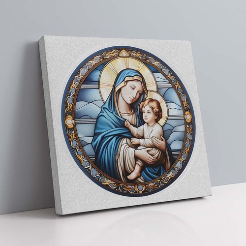 Quadro tela madonna con - madonna,