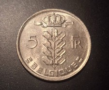 BELGIO - 5 FRANCHI (FRANCS) -