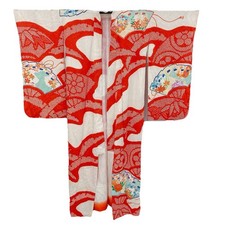 Furisode Kimono Giappone Rosso
