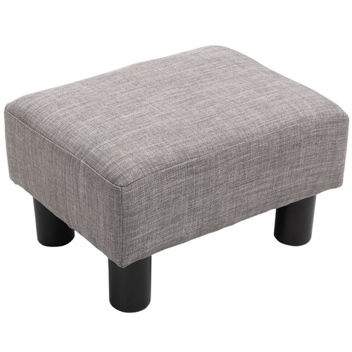 Cube linen pouf - pouf, ottoman