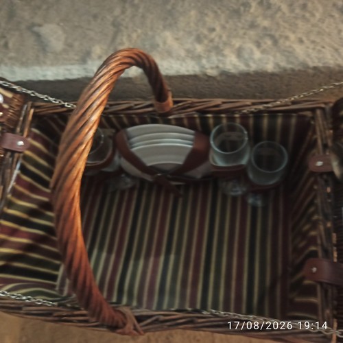 Cestino vintage vimini per - vintage,