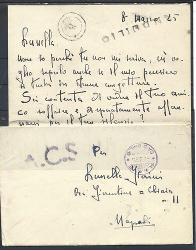 1945 busta con censura - 1945,