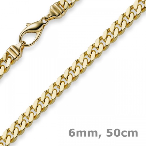 6mm collana catena gourmette - 6mm,