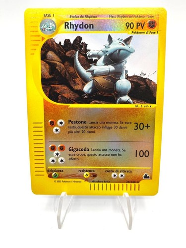 Carta pokémon rhydon 144 - carta,